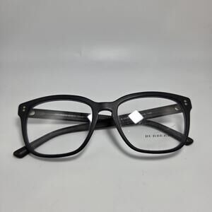 New BURBERRY B2225 3590 53mm Matte Black Eyeglasses Frames Italy Unisex